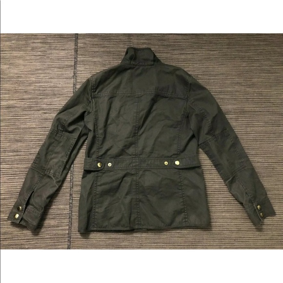 J. Crew Relaxed Boyfriend Downtown Field Jacket - Mossy Brown - XS Petite - Picture 4 of 6